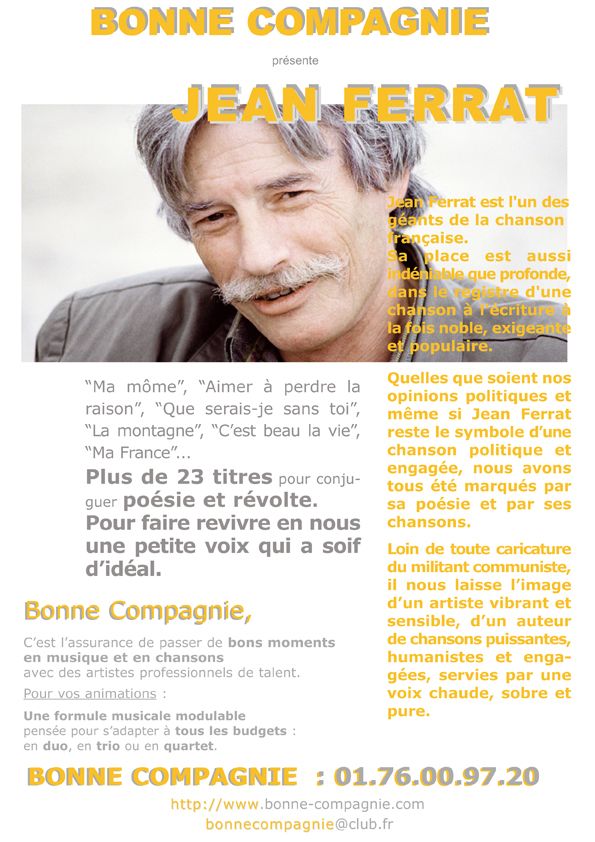 Ferrat- Le spectacle